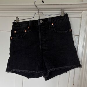 Levi's Black Denim Jean Shorts